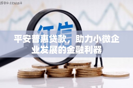 中阳平安普惠贷款，助力小微企业发展的金融利器