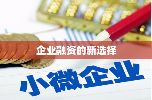 中阳企业融资的新选择