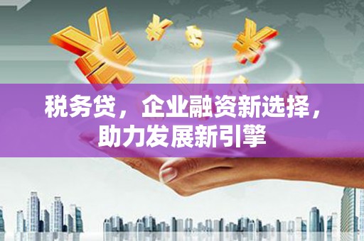 中阳税务贷，企业融资新选择，助力发展新引擎
