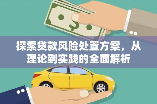 中阳探索贷款风险处置方案，从理论到实践的全面解析