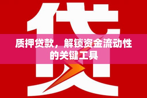 中阳质押贷款，解锁资金流动性的关键工具