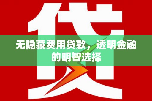 中阳无隐藏费用贷款，透明金融的明智选择