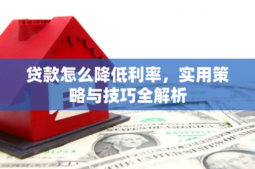 中阳贷款怎么降低利率，实用策略与技巧全解析