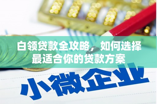 中阳白领贷款全攻略，如何选择最适合你的贷款方案