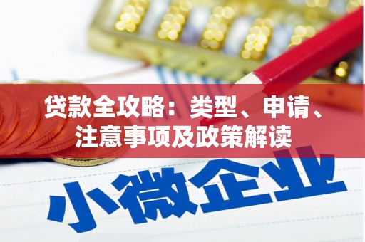 中阳贷款全攻略：类型、申请、注意事项及政策解读