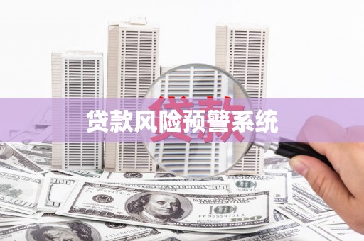 中阳贷款风险预警系统