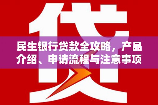 中阳民生银行贷款全攻略，产品介绍、申请流程与注意事项
